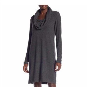 Joan Vass Dark Grey HEATHER dress (M)